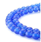90pcs Adabele AAA Natural Blue Agate Healing Gemstone 4mm (0.16 inch) Small Round Loose Beads Gem Stone Spacer for Craft Jewelry Making GC4-4 - color: Blue Agate, size: 4mm (90pcs/1 Strand)