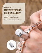 Jecanori Pure Copper Bracelet for Women,Copper Magnetic Bracelet With 3500 Gauss Magnets, Adjustable Jewelry Gift with Sizing Tool - color: Polished Copper