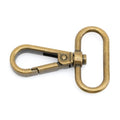 CRAFTMEMORE Snap Hook Swivel Push Gate Lobster Clasps Fashion Clips Purse Making FS10 Pack of 10 (Antique Brass, 1 Inch) - color: Antique Brass, size: 1 Inch