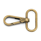 CRAFTMEMORE Snap Hook Swivel Push Gate Lobster Clasps Fashion Clips Purse Making FS10 Pack of 10 (Antique Brass, 1-1/2 Inch) - color: Antique Brass, size: 1-1/2 Inch