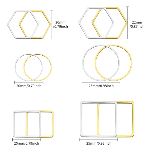 216pcs Beading Hoop Earrings 3 Shapes Earring Hoops Hypoallergenic Earring Finding Square Teardrop Round Earrings Beading Hoop Bulk for DIY Earring Making Supplies(Gold&Silver) - color: 216PCS;Teardrop,Square,Round;Gold,Silver