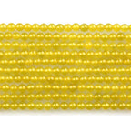 MJDCB 320pcs Natural Small Stone Beads 2mm Yellow Agate Round Smooth Loose Gemstone Bead for Jewelry Making Bracelets Earrings Necklaces Accessories - color: Yellow Agate