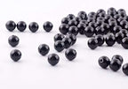 Natural Stone Beads 100pcs 8mm Black Obsidian Round Genuine Real Stone Beading Loose Gemstone Hole Size 1mm DIY Charm Smooth Beads for Bracelet Necklae Earrings Jewelry Making (Black Obsidian, 68mm) - color: Black Obsidian, size: 8mm