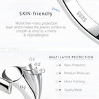 Necklace Extender Silver Durable Necklace Extenders, 925 Sterling Silver Chain for Bracelet Anklet, 2 Piece Set 2" 3" Inches - color: Silver, size: 2 3 inch