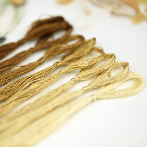 Mulberry Silk Floss Embroidery Thread Floss-Cross Stitch Threads China Silk Woven Jewelry Threads DIY Sewing Kits (54) - color: 54
