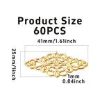 Hollow Filigree Charms - color: Antique Gold