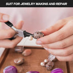 3 Pcs Jewelry Pliers Set Beading Pliers Set with Needle Nose Pliers, Round Nose Plier and Wire Cutter for Jewelry Making Repair Supplies and Crafting,Wire Wrapping Crafts - style: 3pcs Beading Pliers Set