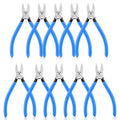 Wire Cutters Flush Cutters for Jewelry Making, Ultra-Sharp Side Cutters, CR-V Diagonal Cutters for Crafting, Flush Cut Pliers for Soft Copper Wire, Floral, Circuit Board (6" 10Pack) - size: 6" 10Pack