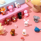 Watersay 12 Pcs 3D Silicone Focal Beads Pens Beads Bulk for Beadable Keychain DIY Crafts Necklace Bracelet Phone Chain Charms Jewelry Making (Animals B) - style: Animals B