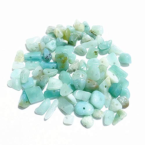 PLTbeads 5-8mm Natral Healing Gemstone Waist Bracelets Necklace Kit Irregular Stone DIY Crafts Design Jewelry Making 1 Strand per Bag Approxi 34 inch (Amazonite Chips) - color: Amazonite Chips