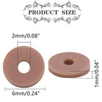 Brown Polymer Clay Beads, 6mm Heishi Bead for Jewelry Bracelets Necklace Making 1000PCS - color: Brown