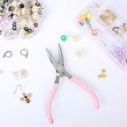 5 Inch Long Needle Nose Pliers with Side Cutters, Chain Nose Pliers for Jewelry Making, Mini and Electronics Use