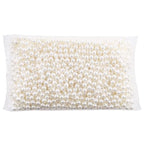 FM FM42 500g/1200pcs 10mm Pearls with 5mm Big Hole Ivory Simulated Pearl Beads for Crafts - color: 10mm Pearls with 5mm Hole, 500g/1200pcs