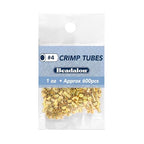Beadalon Crimp Tubes, Size #4, Gold Color, 1 oz, Approx. 600 pc - color: Gold, size: Size #4, 600 pc