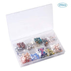 Craftdady 8mm Natural Stone Beads 250pcs Mixed Round Gemstone Quartz Agate Jasper Loose Spacer Beads for DIY Bracelet Necklace Jewelry Craft - color: Mixed Color Mixed Style