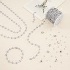 YOUBEIYEE 13 Feet Stainless Steel Silver Chain for Jewelry Making Hollow Heart Link Chain for Women Necklace DIY Chains Bulk - color: Heart Silver