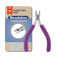 Beadalon Designer Series Semi-Flush Cutter, Purple Vinyl-Free Grips, Stainless Steel, Box Joint, Double Leaf Springs, 4.75 in - color: Purple, style: Semi-Flush Cutter