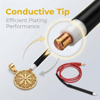 Taidda Gold Plating Pen, Lightweight Portable Silver Gold Plating Tool Electroplating Pen Jewelry Making Accessory for Jewelry Making and Repairing