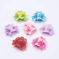Beadthoven 200-Piece Resin Plumeria Cabochons Mixed Colours Flat Back Charms Mini Flowers Cameo Charms Jewelry Embellishment Supplies for Gluing DIY Jewelry Making Supplies Earrings Rings - color: 3 Plumeria#21x21x10mm