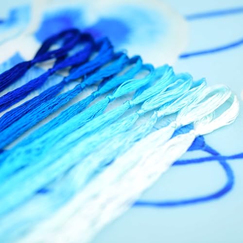 Natural 100% Mulberry Handmade Embroidery Silk Thread Silk Floss (29) - color: 29