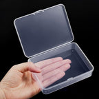 Jetec 6 Pieces Mini Plastic Clear Beads Storage Containers Box for Collecting Small Items, Beads, Jewelry, Business Cards, Game Pieces, Crafts (4.5 x 3.3 x 1.2 Inch) - size: 4.45 x 3.3 x 1.18 Inch