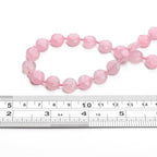 BEADIA Natural Faceted Rose Quartz Rondelle Disk Stone Beads 10x5mm 37cm for DIY Chain Jewelry Making - color: Rose Quartz