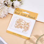 Beebeecraft 1 Box 20Pcs Chain Extender for Jewelry Making 18K Gold Plated Necklace Chain Extender with 3D Teardrop End Charm 2 Inch for Bracelet DIY - color: Gold-teardrop