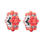 Clip Stopper Spacer Charms for Bracelets Necklaces, Compatible with Pandora,Jewery Mking DIY - style: Pink Coral Stopper