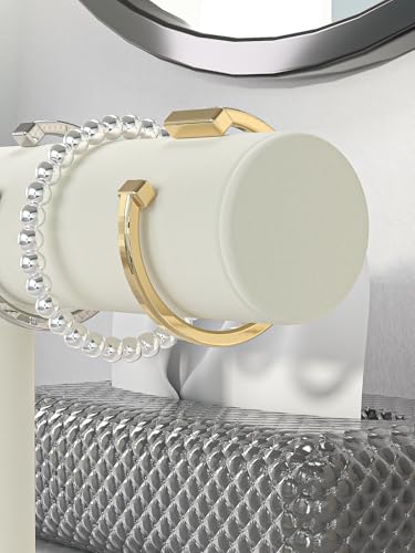 Bracelet Holder Stand,Bracelet Organizer Display for Selling,Bangle Organizer for Women,Watch Storage Holder for Men,Jewelry Business Supplies (Beige) - style: Style 2 （Beige 1 Tier ）