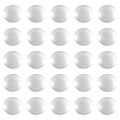 Craftdady 200Pcs Transparent Glass Cabochons 19.5~20mm Clear Glass Flat Back Dome Tile Half Round Cabochon Covers for Photo Pendant Jewelry Making - color: Transparent Clear, size: 20mm Round