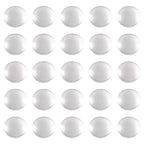 Craftdady 200Pcs Transparent Glass Cabochons 19.5~20mm Clear Glass Flat Back Dome Tile Half Round Cabochon Covers for Photo Pendant Jewelry Making - color: Transparent Clear, size: 20mm Round