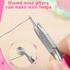 SPEEDWOX 3 Inch Mini Pliers - Round Nose, Wire Looping, Cutter for Jewelry Making & Wire Bending - style: Round Nose Pliers
