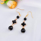 Black Round Crystal Glass Beads for Jewelry Making (4/6/8/10/12mm), Smooth Round Natural Gemstone Glass Spacer Loose Beads for Crafts Bracelets Necklaces Charms - color: Round Smooth Glass Beads: Black