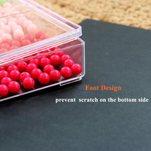 Fixed 12 Grids Clear Plastic Storage Box with Detached Lid, Transparent Organizer Case for Bead, Button, Jewelry, Sewing Kit, DIY Accessories, Dental Supplies, Small Parts