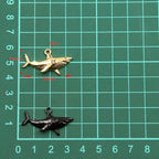 30PCS 18 * 30mm 2.2g Shark Charms Marine Animals Pendant Metal Alloy DIY Necklace Bracelet Earrings Marking DIY gifts for ladies and mothers