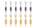 KONMAY 10 Sets Mixed Screw-in Magnetic Necklace Clasps, Safety Magnetic Converter Clasps for Jewelry Making - color: Mixed