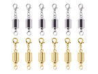 KONMAY 10 Sets Mixed Screw-in Magnetic Necklace Clasps, Safety Magnetic Converter Clasps for Jewelry Making - color: Mixed