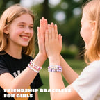 Sunlode Bracelet Making Kit 5000pcs, Jewelry Making Kit for Beginner, DIY Arts and Crafts Gift Toys for Kids Ages 6-13 Preppy Clay Beads with Charms Friendship Bracelets - style: Sweet Petal