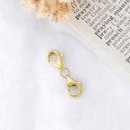 10K Gold Clasp Double Lobster Clasp Necklace Extender Clasp Bracelet Extension Connector for DIY Necklace Bracelet Jewelry Making(Style 5) - size: style 5