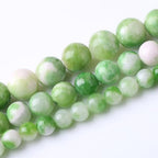 Green Persian Jade Stone Beads for Jewelry Making Gemstone Round Crystal Bracelet Necklace 1 Strand 15.5inch 4MM - color: Green Persian jade, size: 4MM