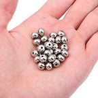 BEADIA Stainless Steel Spacer Beads 7x5mm Rondelle Loose Charm Caps Beads for DIY Jewelry Making 100pcs with 1.5mm Hole - color: 7x5mm 1.5mm