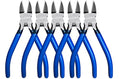 Wire Cutters 5 Pack, 6.5 inch,KAIHAOWIN Flush Cutters Diagonal Cutters Side Cutters Precision Ultra Sharp Spring Loaded Wire Snips Clippers Dikes Cutting Pliers Small for Crafting Jewelry Making,Blue - size: 6"x5 Pcs