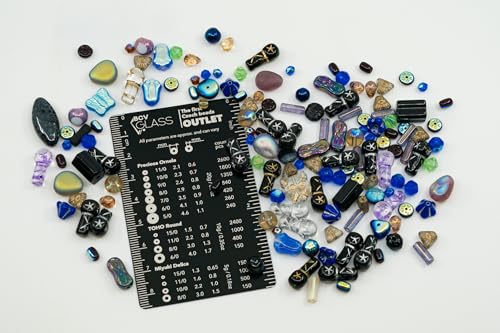 1.4oz (40g) Limited Mix of Czech Glass Bead, Set Kit for Hand Made, BG Blue AB - color: BG Blue