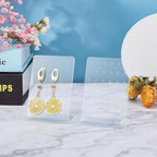 2Pcs Earrings Stand Display, 72 Holes Acrylic Earring Holder Organizer, Ear Studs Jewelry Storage Display, Rack Showcase Earrings Display, Stand Earring Storage