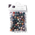 Raicegs 100pcs 8mm India Agate Beads Natural Gemstone Beads Round Loose Beads for Jewelry Making DIY Bracelets Necklace - color: India Agate, size: 8mm Round