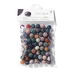 Raicegs 100pcs 8mm India Agate Beads Natural Gemstone Beads Round Loose Beads for Jewelry Making DIY Bracelets Necklace - color: India Agate, size: 8mm Round