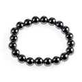 AD Beads Natural Gemstone Round Beads Stretch Bracelet Healing Reiki 10mm (Hermatite) - color: Hermatite