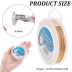 BENECREAT 20 Gauge KC Gold Copper Wire Real Gold Plated Craft Jewelry Wire Tarnish Resistant Wire for Beading Jewelry Making, 33-Feet/11-Yard - color: Gold, size: 20-Gauge(33-Feet/11-Yard)