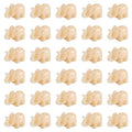 Craftdady 200Pcs Resin Elephant Spacer Beads Carved Animal Lucky Charm Beads 18x12mm for Jewelry Craft Making (Beige) - color: Beige Elephant