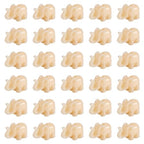 Craftdady 200Pcs Resin Elephant Spacer Beads Carved Animal Lucky Charm Beads 18x12mm for Jewelry Craft Making (Beige) - color: Beige Elephant